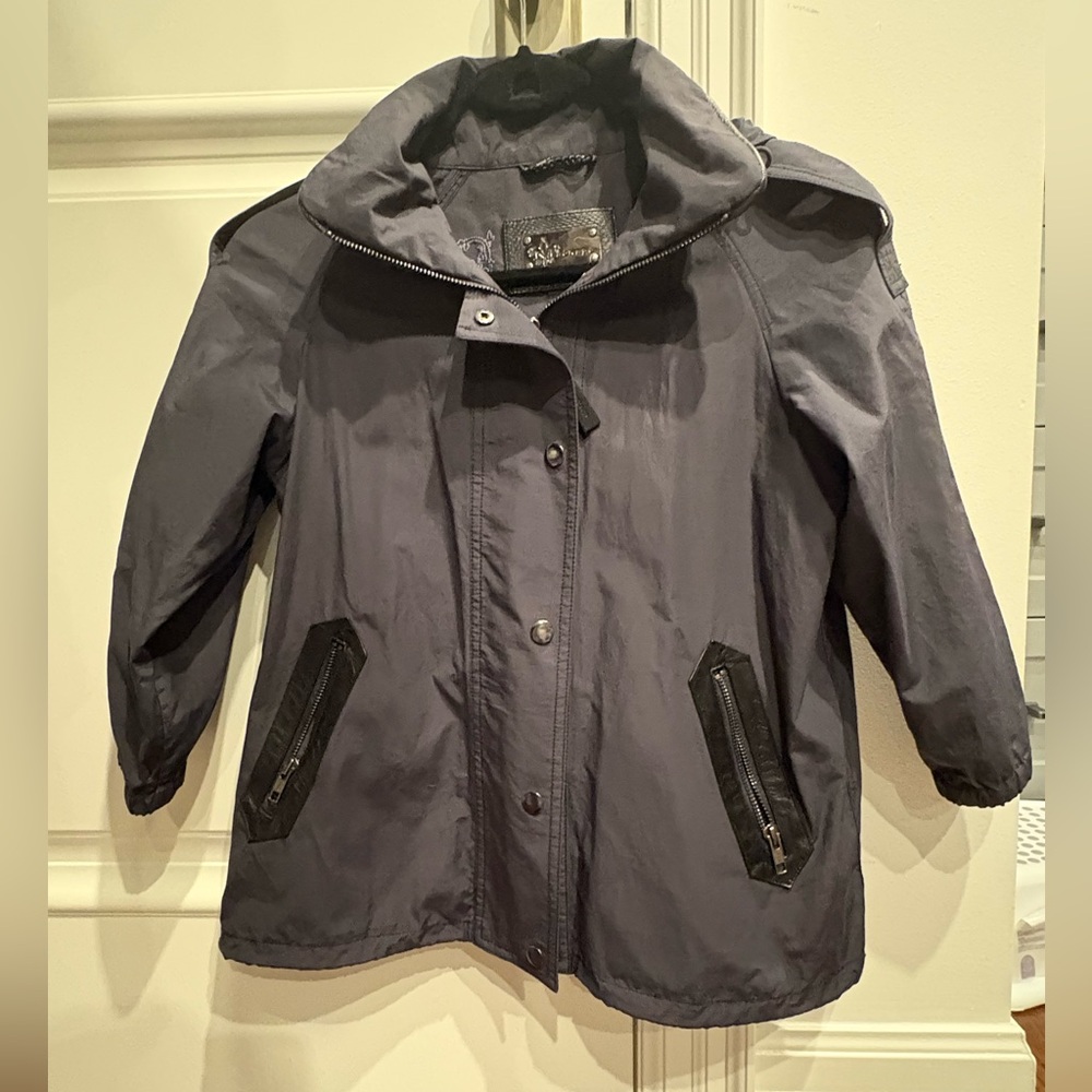 Mackage lightweight hooded windbreaker - navy - size Xs